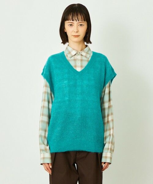 MACKINTOSH PHILOSOPHY / マッキントッシュ フィロソフィー ニット・セーター | GREY LABEL モヘアミックスVネックベスト | 詳細3