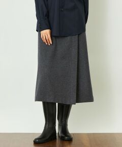 MACKINTOSH PHILOSOPHY / マッキントッシュ フィロソフィー ロング・マキシ丈スカート | GREY LABEL ウールフラノラップスカート