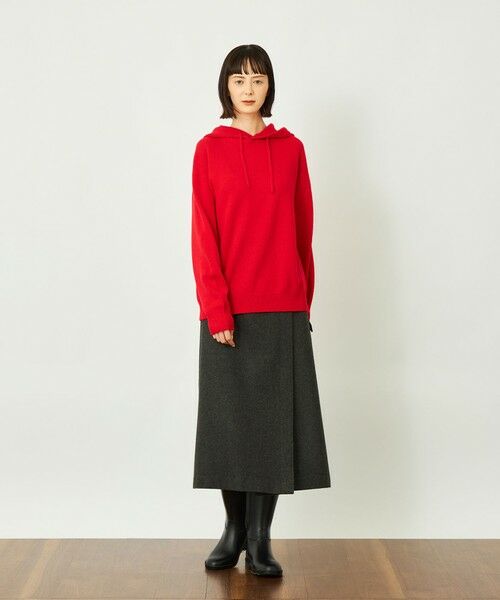 MACKINTOSH PHILOSOPHY / マッキントッシュ フィロソフィー ロング・マキシ丈スカート | GREY LABEL ウールフラノラップスカート | 詳細3