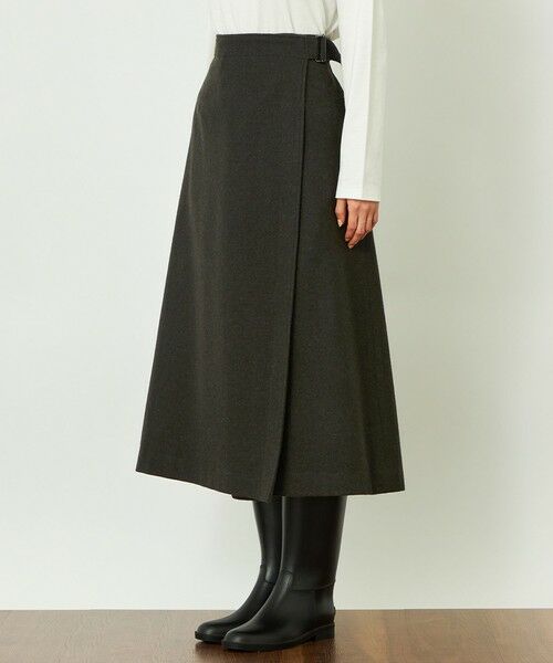 MACKINTOSH PHILOSOPHY / マッキントッシュ フィロソフィー ロング・マキシ丈スカート | GREY LABEL ウールフラノラップスカート | 詳細6