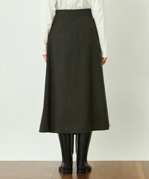 MACKINTOSH PHILOSOPHY / マッキントッシュ フィロソフィー ロング・マキシ丈スカート | GREY LABEL ウールフラノラップスカート | 詳細7