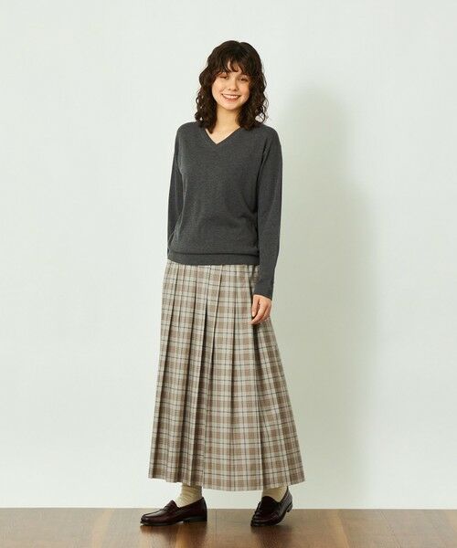 MACKINTOSH PHILOSOPHY / マッキントッシュ フィロソフィー ロング・マキシ丈スカート | GREY LABEL チェックプリーツスカート | 詳細2