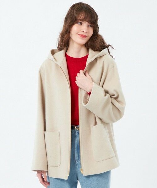 MACKINTOSH PHILOSOPHY / マッキントッシュ フィロソフィー その他アウター | ショートビーバーフードコート(ベージュ1)