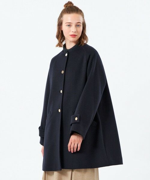 MACKINTOSH PHILOSOPHY/マッキントッシュ フィロソフィー 【WELBURY NO COLLAR(ウェルベリーノーカラー)】ウールメルトン製 ネイビー3 38 MACKINTOSH PHILOSOPHY/マッキントッシュ フィロソフィー 【WELBURY NO COLLAR(ウェルベリーノーカラー)】ウールメルトン製 ネイビー3 38