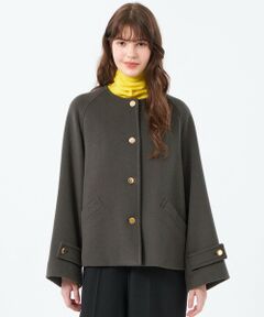 MACKINTOSH PHILOSOPHY / マッキントッシュ フィロソフィー その他アウター | 【WELBURY NO COLLAR SHORT（ウェルベリーノーカラーショート）】ウールメルトン製