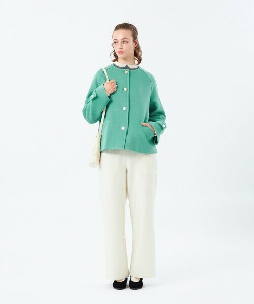 MACKINTOSH PHILOSOPHY / マッキントッシュ フィロソフィー その他アウター | 【WELBURY NO COLLAR SHORT（ウェルベリーノーカラーショート）】ウールメルトン製 | 詳細4