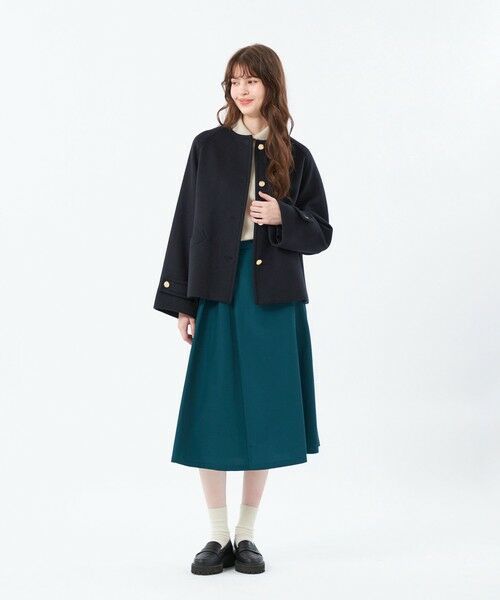 MACKINTOSH PHILOSOPHY / マッキントッシュ フィロソフィー その他アウター | 【WELBURY NO COLLAR SHORT（ウェルベリーノーカラーショート）】ウールメルトン製 | 詳細5