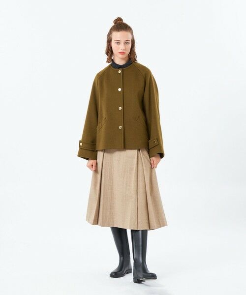 MACKINTOSH PHILOSOPHY / マッキントッシュ フィロソフィー その他アウター | 【WELBURY NO COLLAR SHORT（ウェルベリーノーカラーショート）】ウールメルトン製 | 詳細6