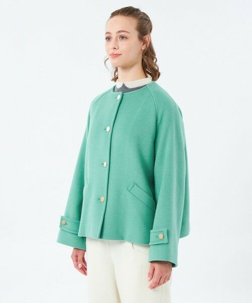 MACKINTOSH PHILOSOPHY / マッキントッシュ フィロソフィー その他アウター | 【WELBURY NO COLLAR SHORT（ウェルベリーノーカラーショート）】ウールメルトン製 | 詳細8