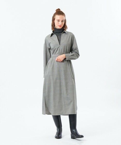 MACKINTOSH PHILOSOPHY / マッキントッシュ フィロソフィー ロング・マキシ丈ワンピース | ウールトロスキッパーワンピース | 詳細1