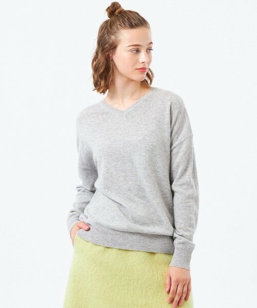 MACKINTOSH PHILOSOPHY / マッキントッシュ フィロソフィー ニット・セーター | ウールカシミヤVネックプルオーバー(グレー3)