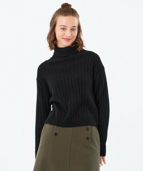 MACKINTOSH PHILOSOPHY / マッキントッシュ フィロソフィー ニット・セーター | ウールカシミヤハイネックニット(ブラック1)