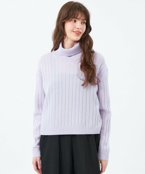 MACKINTOSH PHILOSOPHY / マッキントッシュ フィロソフィー ニット・セーター | ウールカシミヤハイネックニット(ラベンダー1)