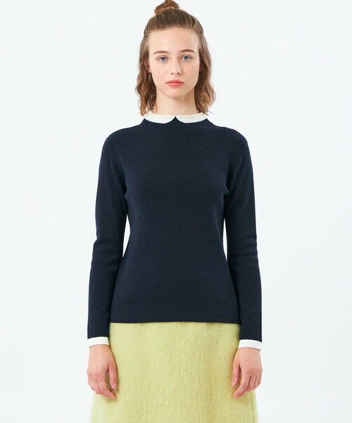 MACKINTOSH PHILOSOPHY / マッキントッシュ フィロソフィー ニット・セーター | 【2025年秋冬モデル】Cleric Collar Knit グリッター | 詳細4