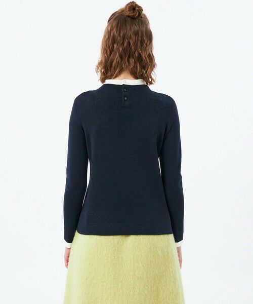 MACKINTOSH PHILOSOPHY / マッキントッシュ フィロソフィー ニット・セーター | 【2025年秋冬モデル】Cleric Collar Knit グリッター | 詳細6