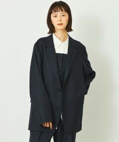 MACKINTOSH PHILOSOPHY / マッキントッシュ フィロソフィー ノーカラージャケット | GREY LABEL ウールシングルジャケット