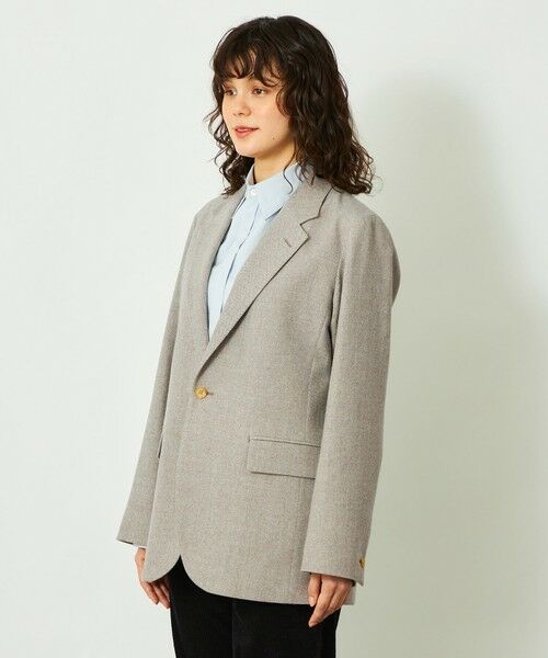 MACKINTOSH PHILOSOPHY / マッキントッシュ フィロソフィー ノーカラージャケット | GREY LABEL ウールシングルジャケット | 詳細5