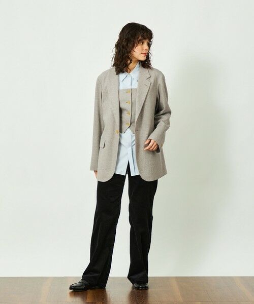 MACKINTOSH PHILOSOPHY / マッキントッシュ フィロソフィー ノーカラージャケット | GREY LABEL ウールシングルジャケット | 詳細1