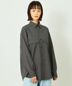MACKINTOSH PHILOSOPHY / マッキントッシュ フィロソフィー シャツ・ブラウス | GREY LABAL ウールストライプオフィサーシャツ
