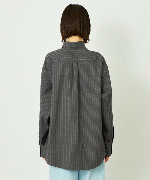 MACKINTOSH PHILOSOPHY / マッキントッシュ フィロソフィー シャツ・ブラウス | GREY LABAL ウールストライプオフィサーシャツ | 詳細5