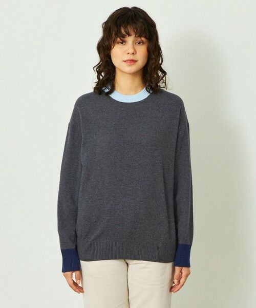 MACKINTOSH PHILOSOPHY / マッキントッシュ フィロソフィー ニット・セーター | GREY LABEL ウールカシミヤバイカラーニット | 詳細3