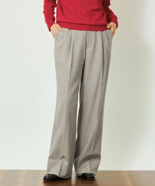 MACKINTOSH PHILOSOPHY / マッキントッシュ フィロソフィー その他パンツ | GREY LABEL タックプリーツワイドパンツ(グレー3)