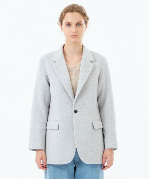 MACKINTOSH PHILOSOPHY / マッキントッシュ フィロソフィー ノーカラージャケット | 【WEB&一部店舗限定】アンゴラウールシャギージャケット | 詳細3