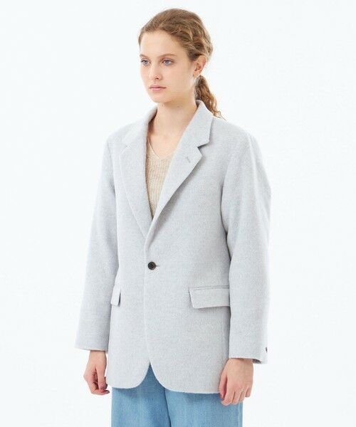 MACKINTOSH PHILOSOPHY / マッキントッシュ フィロソフィー ノーカラージャケット | 【WEB&一部店舗限定】アンゴラウールシャギージャケット | 詳細4