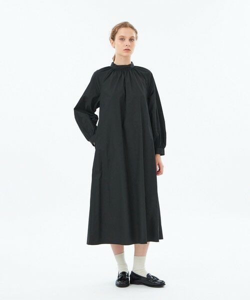 MACKINTOSH PHILOSOPHY / マッキントッシュ フィロソフィー ロング・マキシ丈ワンピース | 【WEB&一部店舗限定】THOMAS MASON ギャザーワンピース | 詳細1