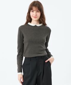 MACKINTOSH PHILOSOPHY / マッキントッシュ フィロソフィー ニット・セーター | 【2025年秋冬モデル】Cleric Collar Knit ウールブレンド