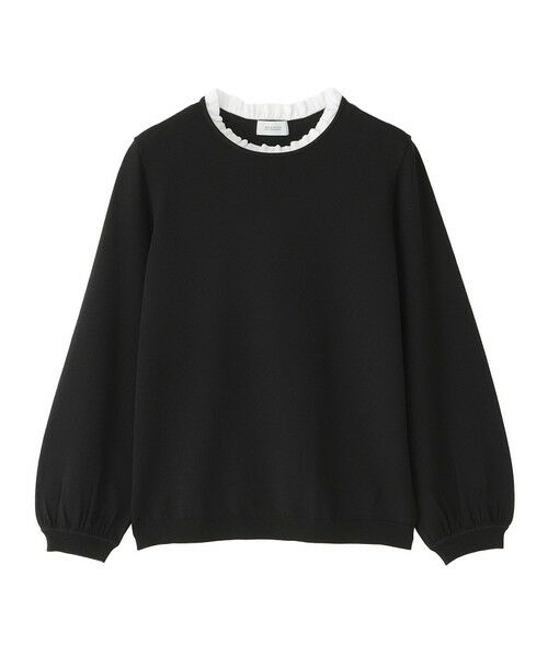 MACKINTOSH PHILOSOPHY / マッキントッシュ フィロソフィー ニット・セーター | フリルカラーニット(ブラック1)