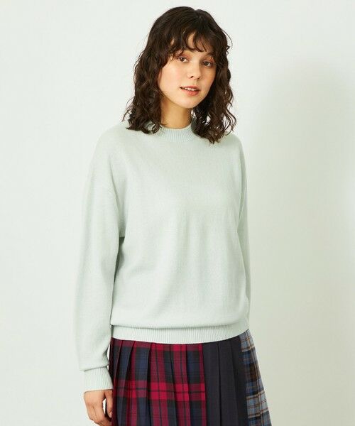 MACKINTOSH PHILOSOPHY/マッキントッシュ フィロソフィー GREY LABEL ウールカシミヤクルーネックニット グリーン1 2 MACKINTOSH PHILOSOPHY/マッキントッシュ フィロソフィー GREY LABEL ウールカシミヤクルーネックニット グリーン1 2