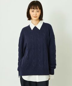 MACKINTOSH PHILOSOPHY / マッキントッシュ フィロソフィー ニット・セーター | GREY LABEL ウールカシミヤケーブルニット