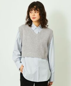MACKINTOSH PHILOSOPHY / マッキントッシュ フィロソフィー ニット・セーター | GREY LABEL ローゲージショートベスト