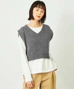 MACKINTOSH PHILOSOPHY / マッキントッシュ フィロソフィー ニット・セーター | GREY LABEL ローゲージショートベスト