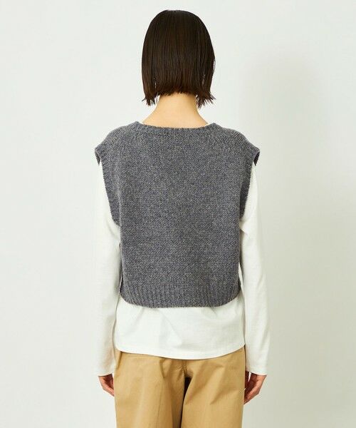 MACKINTOSH PHILOSOPHY / マッキントッシュ フィロソフィー ニット・セーター | GREY LABEL ローゲージショートベスト | 詳細5