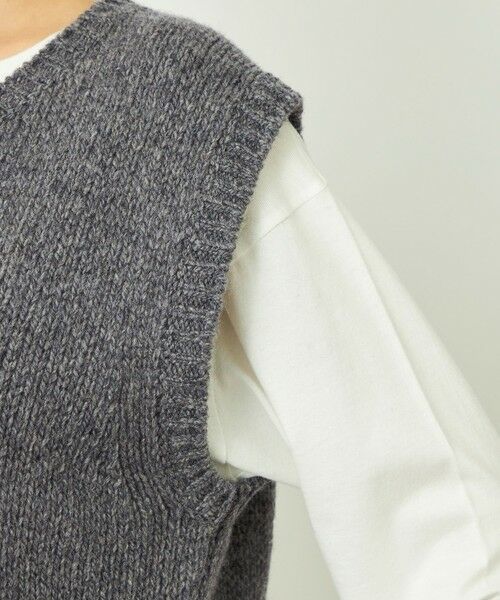 MACKINTOSH PHILOSOPHY / マッキントッシュ フィロソフィー ニット・セーター | GREY LABEL ローゲージショートベスト | 詳細6