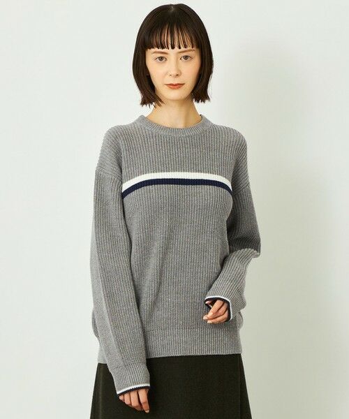 MACKINTOSH PHILOSOPHY/マッキントッシュ フィロソフィー GREY LABEL ローゲージラインニット チャコールグレー1 2 MACKINTOSH PHILOSOPHY/マッキントッシュ フィロソフィー GREY LABEL ローゲージラインニット チャコールグレー1 2