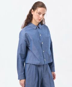 MACKINTOSH PHILOSOPHY / マッキントッシュ フィロソフィー ノーカラージャケット | ハケメコットンリネンジャケット