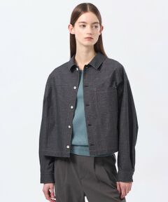 MACKINTOSH PHILOSOPHY / マッキントッシュ フィロソフィー ノーカラージャケット | ハケメコットンリネンジャケット