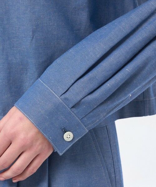 MACKINTOSH PHILOSOPHY / マッキントッシュ フィロソフィー ノーカラージャケット | ハケメコットンリネンジャケット | 詳細6
