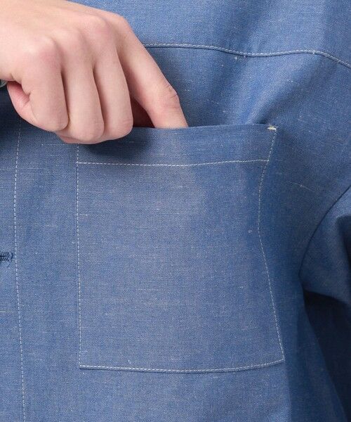 MACKINTOSH PHILOSOPHY / マッキントッシュ フィロソフィー ノーカラージャケット | ハケメコットンリネンジャケット | 詳細7