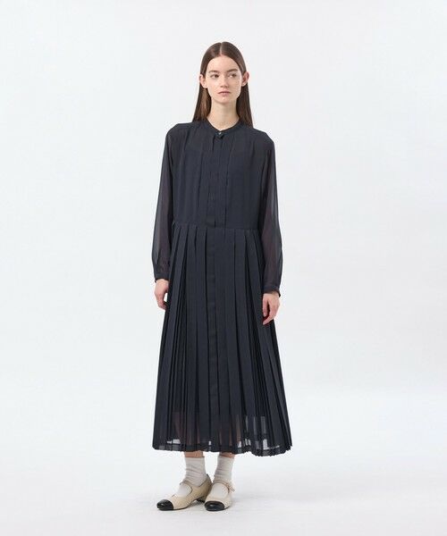 MACKINTOSH PHILOSOPHY / マッキントッシュ フィロソフィー ロング・マキシ丈ワンピース | 【WEB&一部店舗限定】【WILLINGHAM DRESS（ウィリングハムドレス）】トリプルプリーツ | 詳細3