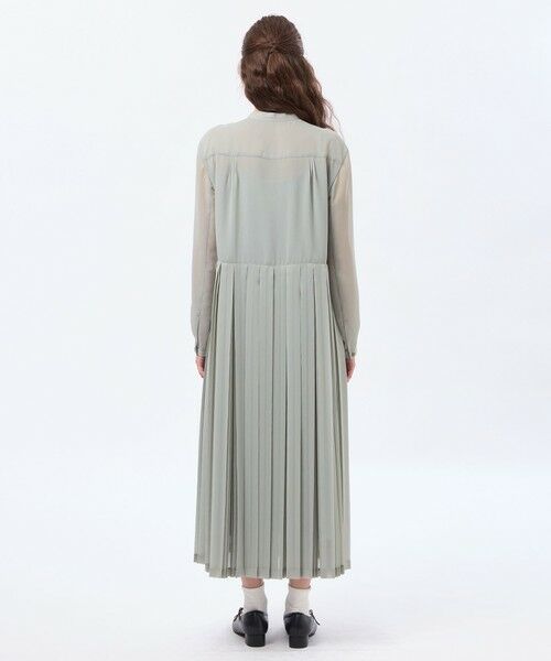 MACKINTOSH PHILOSOPHY / マッキントッシュ フィロソフィー ロング・マキシ丈ワンピース | 【WEB&一部店舗限定】【WILLINGHAM DRESS（ウィリングハムドレス）】トリプルプリーツ | 詳細6