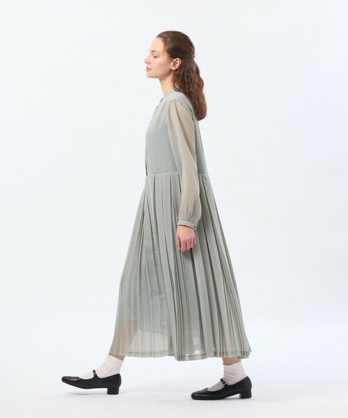 MACKINTOSH PHILOSOPHY / マッキントッシュ フィロソフィー ロング・マキシ丈ワンピース | 【WEB&一部店舗限定】【WILLINGHAM DRESS（ウィリングハムドレス）】トリプルプリーツ | 詳細2