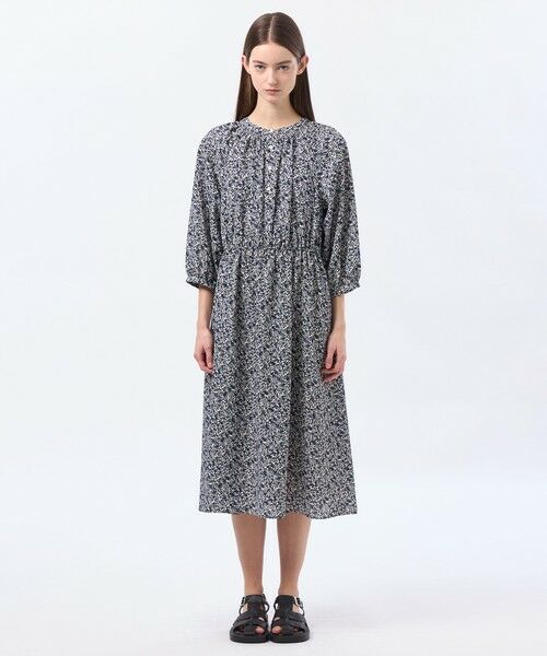 MACKINTOSH PHILOSOPHY / マッキントッシュ フィロソフィー ロング・マキシ丈ワンピース | バイカラーフラワープリントワンピース | 詳細3