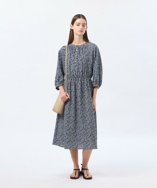 MACKINTOSH PHILOSOPHY / マッキントッシュ フィロソフィー ロング・マキシ丈ワンピース | バイカラーフラワープリントワンピース | 詳細2