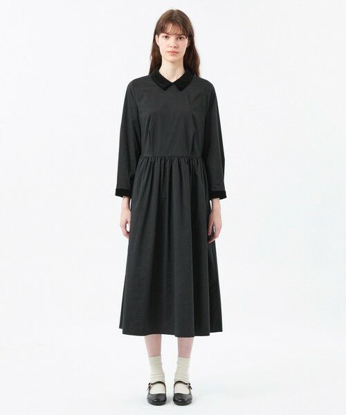 MACKINTOSH PHILOSOPHY / マッキントッシュ フィロソフィー ロング・マキシ丈ワンピース | ベロアカラーワンピース | 詳細3