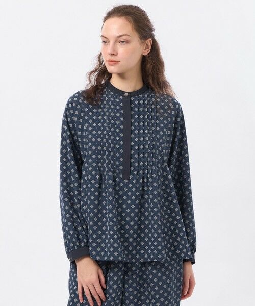 MACKINTOSH PHILOSOPHY / マッキントッシュ フィロソフィー シャツ・ブラウス | 【CRANWELL SHIRTS(クランウェル シャツ)】ラッケンブースプリント（ネイビー2）