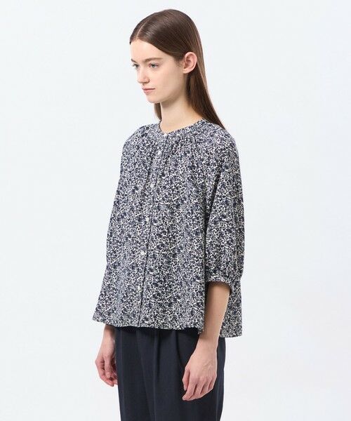 MACKINTOSH PHILOSOPHY / マッキントッシュ フィロソフィー シャツ・ブラウス | バイカラーフラワープリントブラウス | 詳細4